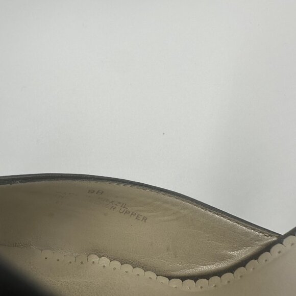 Unisa Pointed-Toe DOrsay Heels Women 9B Black Leather 3.5" Heel Witchy Steampunk - Picture 12 of 12